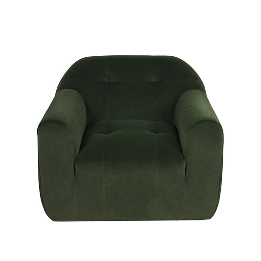 Harmonara - Boucle Upholstered Club Chair With Blind Tufting