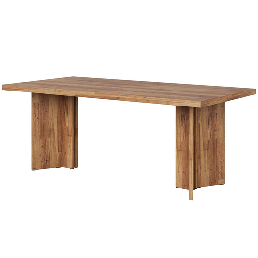 Executive Desk, Vintage Computer Workstation With Thickened Tabletop