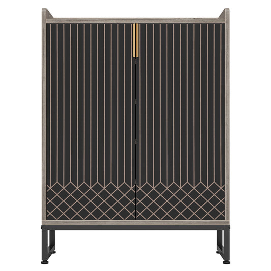 5 Tiers Shoe Storage Organizer With Doors