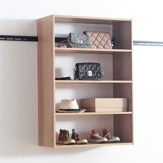 Devi - Wall Mounted Wood Closet System With Modular Design And Ample Storage