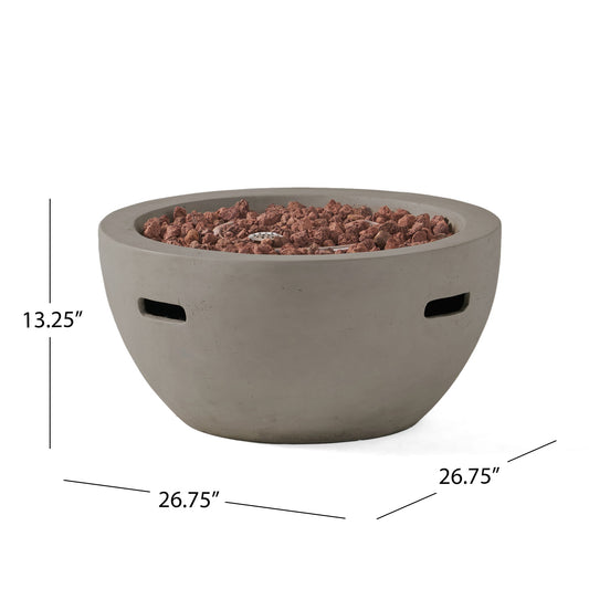 Bowl Shaped Propane Fire Pit 40000 Btu
