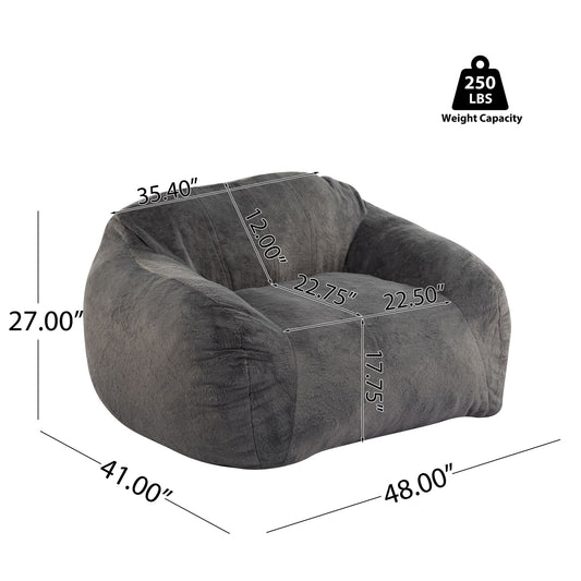 Sezze - Indoor Bean Bag Chair - Gray