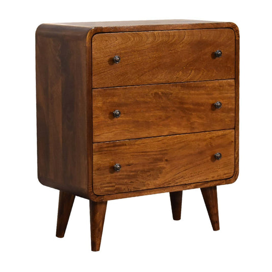 3 Drawer Mini Curved Chest