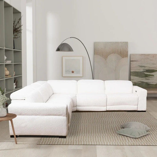 Yohan - Reclining Sectional Sofa - White