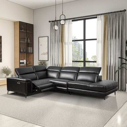 Zander - Reclining Sectional Sofa - Black