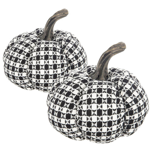 Plaid Pumpkin Decor, For Holiday Halloween Decoration