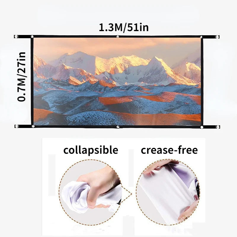 LED Home Theater Projector Small portable outdoor projector 300 lumens Home Theater Outdoor camping office meeting