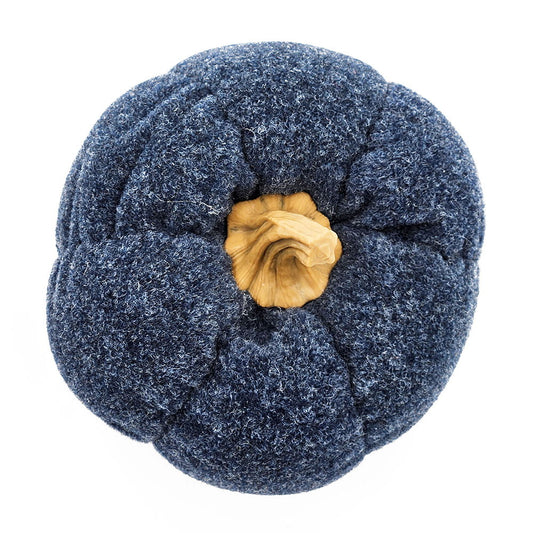 Pumpkin Ornament Decor For Holiday Harvest Festival Fall Festival & Thanksgiving (Set of 3) - Blue