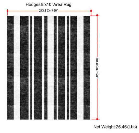 Hodges - 8' X 10' Area Rug - Ivory / Gray