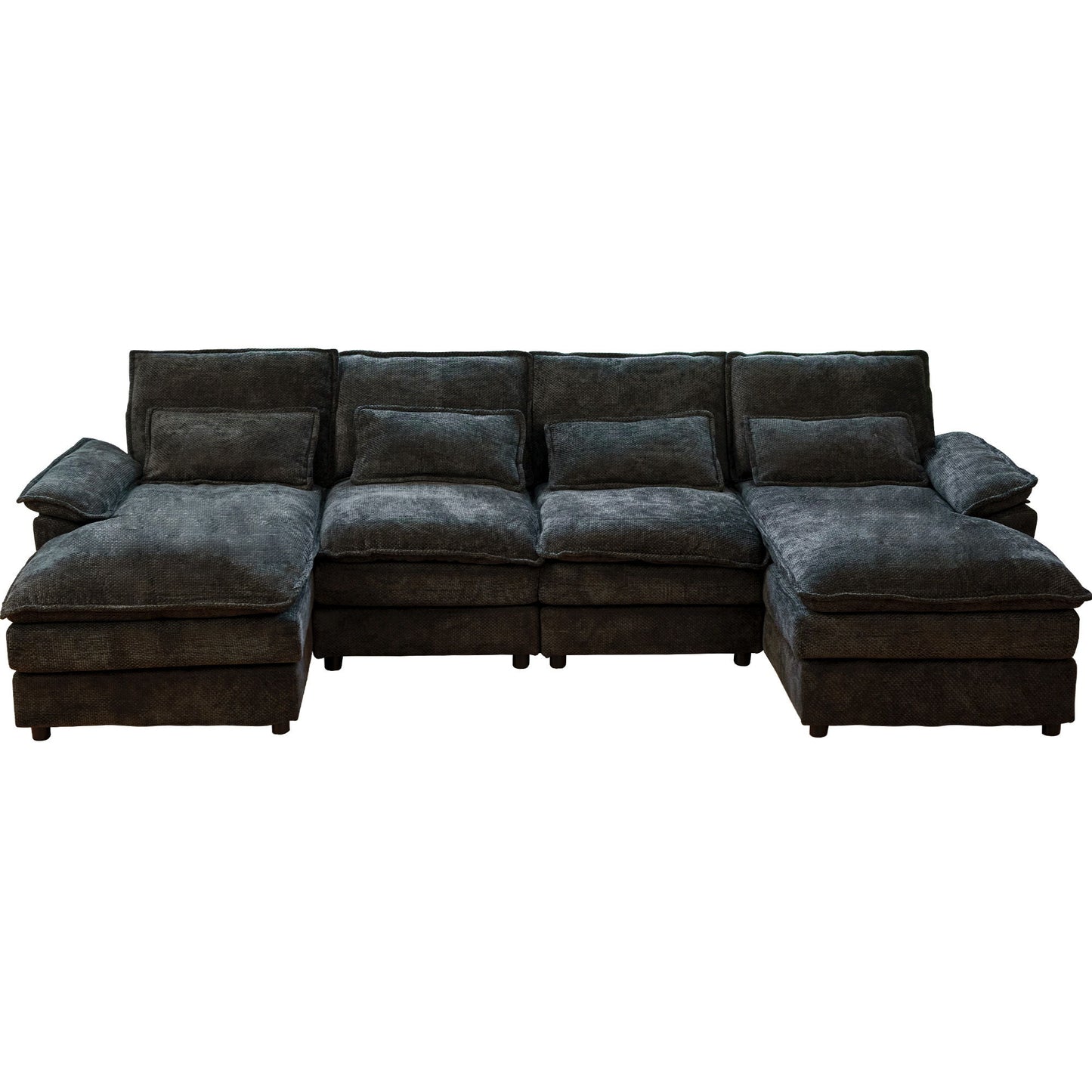 Modular Sectional Sofa Cloud Couch With Double Chaise Lounge