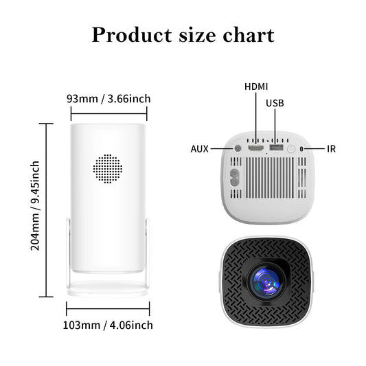 HONGTOP Projector Android 11 4K Dual Wifi6 Allwinner H713 Quad Core Support BT5.0  Home Cinema Outdoor portable Projetor
