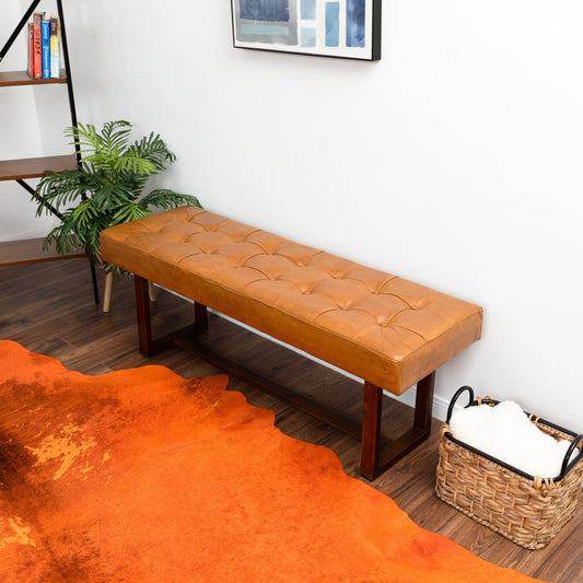 Cameron - Bench - Brown / Tan