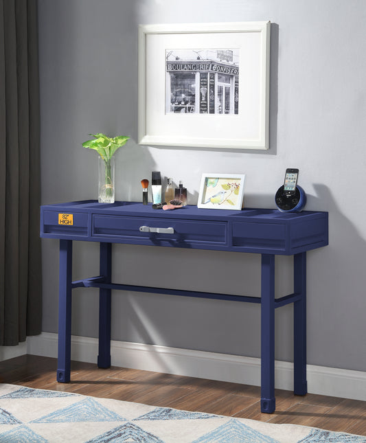 Cargo Blue Finish Vanity Desk