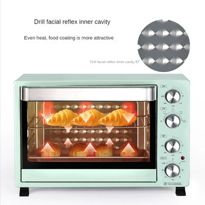 Oven Household Multi-Functional Electric Oven 35L Air Fryers Temperature Control Convenient Rotary Control Rotating Pt35a0