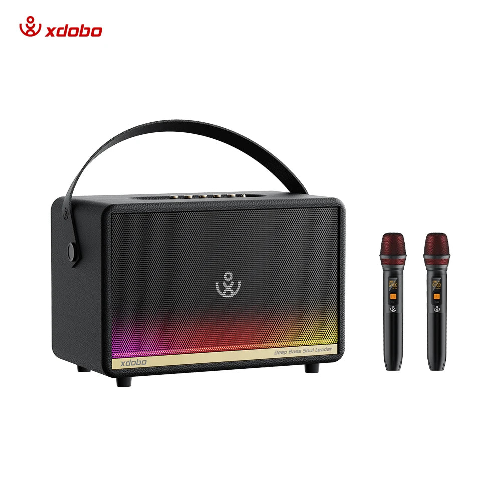 300W Deep Bass XDOBO Speaker Subwoofer Soundbar With 2Microphones Home Karaoke Smart TV Outdoor Camping Party Live Stage Speaker