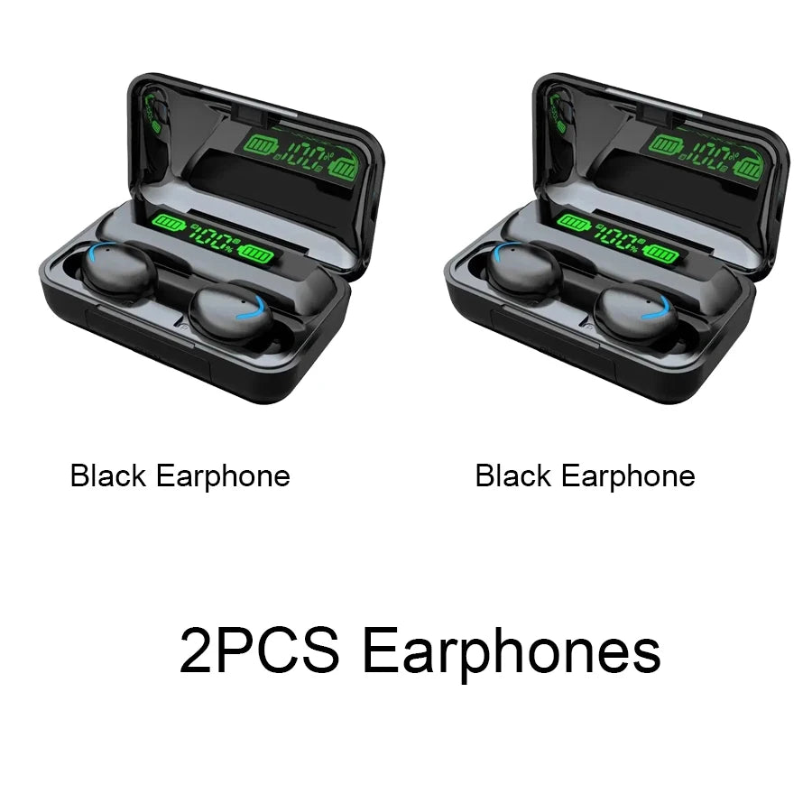 TWS Bluetooth Headphones 9D Stereo High Bass Sport Earphones Handfree Touch Control Tws Wireless Earbuds Waterproof Headset