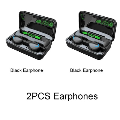TWS Bluetooth Headphones 9D Stereo High Bass Sport Earphones Handfree Touch Control Tws Wireless Earbuds Waterproof Headset