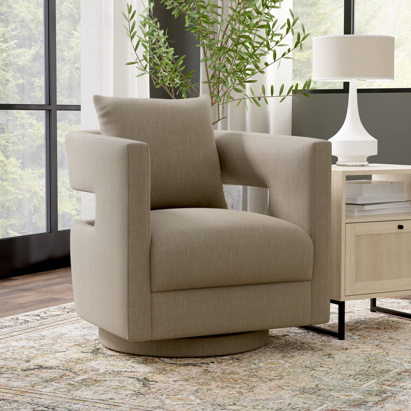 Modern Swivel Chair With Contemporary Design