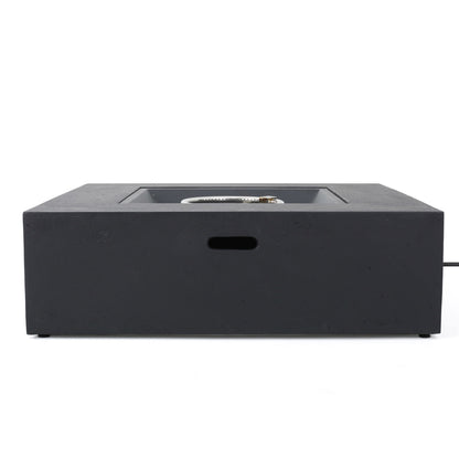 Modern 50,000 Btu Square Fire Table With Propane Tank