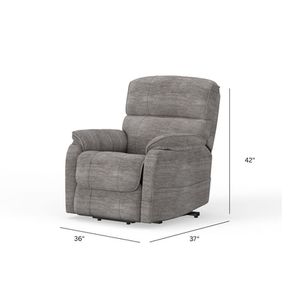 Lucie - Fabric Power Lift Chair - Gray