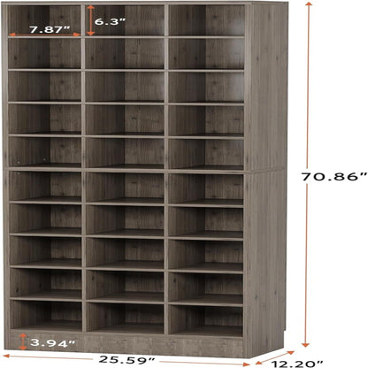 10 Tier Shoe Storage Cabinet With 30 Cubbies