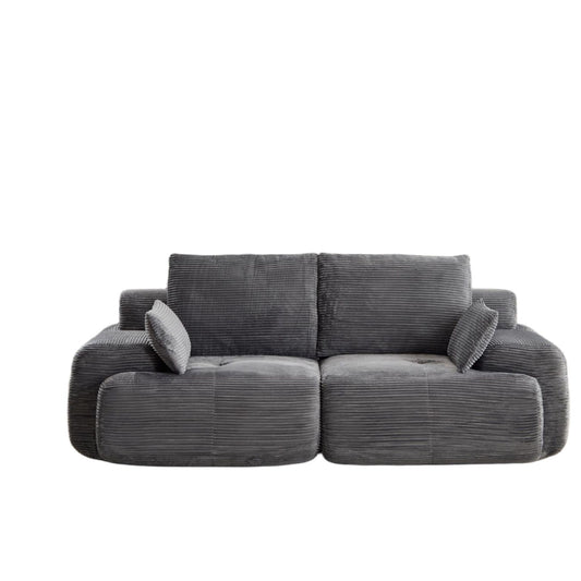 Compressed Sofa, 2 Seater Large Sectional Couches For Living Room - Gray