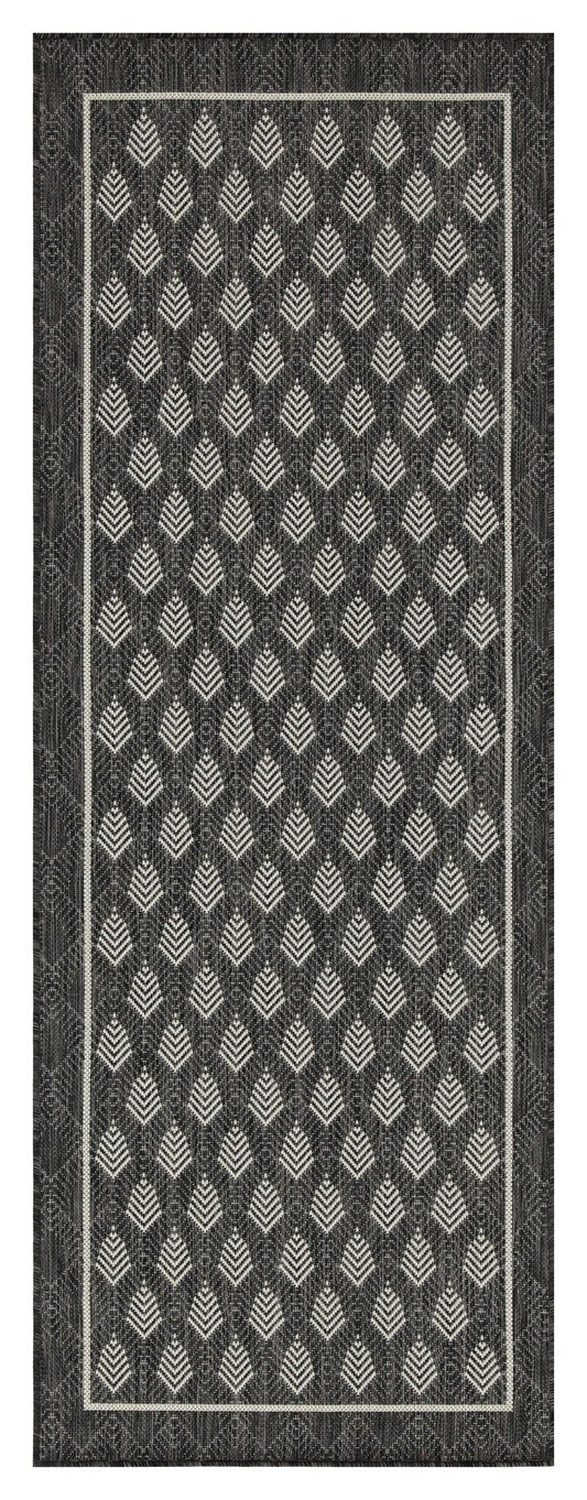 Sunshine - 5'3" X 7'3" Indoor, Outdoor Polypropylene Area Rug - Anthracite