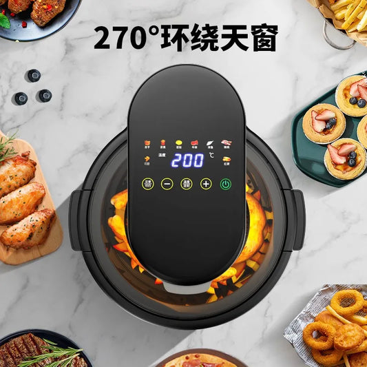 Air Fryer Household Intelligent Visual Deep Frying Pan Multi-Function Large Capacity Oil-Free Deep Frying Pan Chips Machine Oven
