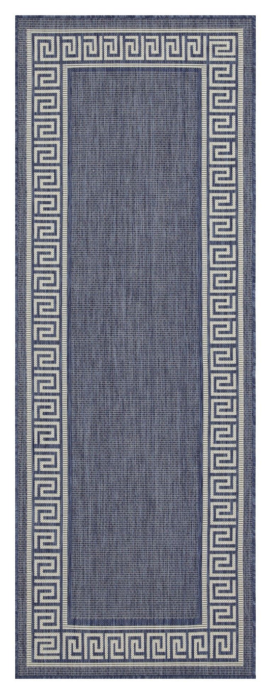 Sunshine - 5'3" X 7'3" Polypropylene Indoor, Outdoor Area Rug - Blue