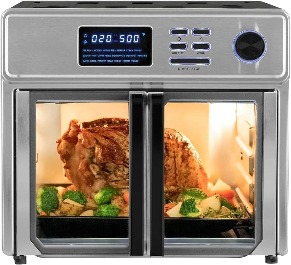 Hot salesComplete Digital 26-Quart 10-in-1 Countertop Air Fryer Oven,15 Deluxe Accessories&60-Recipe Hardcover Cookbook, 21 Pres