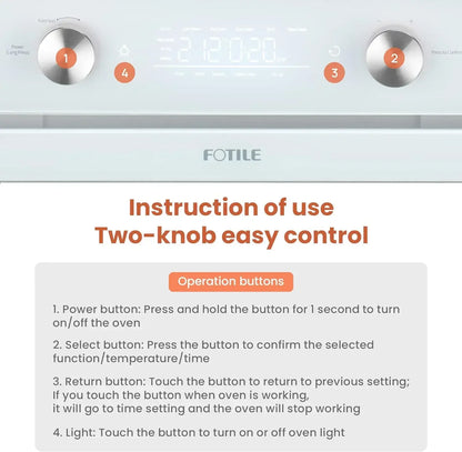 Hot sales ChefCubii 4-in-1 Countertop Convection Steam Oven, Air Fryer, Dehydrator With True Convection Bake, Steam-Bake,