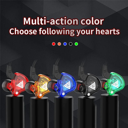 Sports Earphone InEar DrivebyWire with Microphone Extra Bass Cellphone Headset Magic Sound