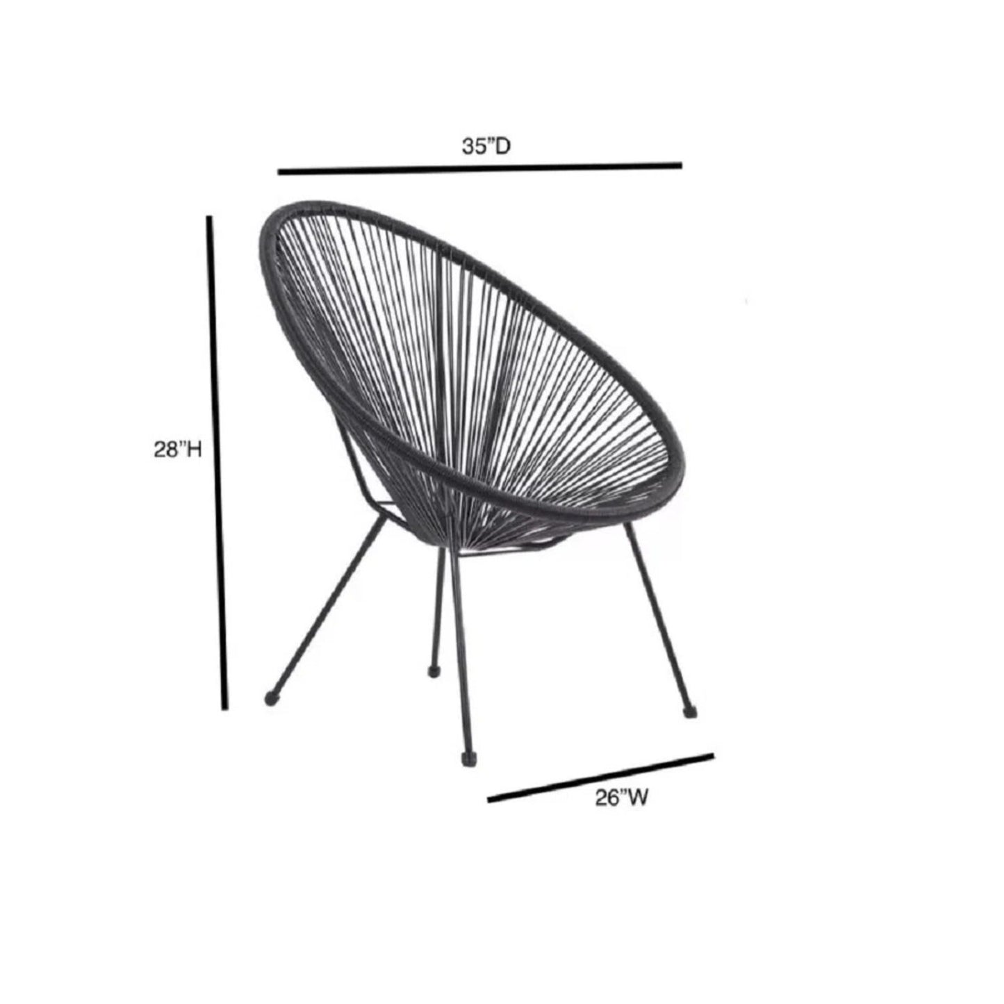 Outdoor Conversation Set With Ergonomic Lounge Chairs And Tempered Glass Table