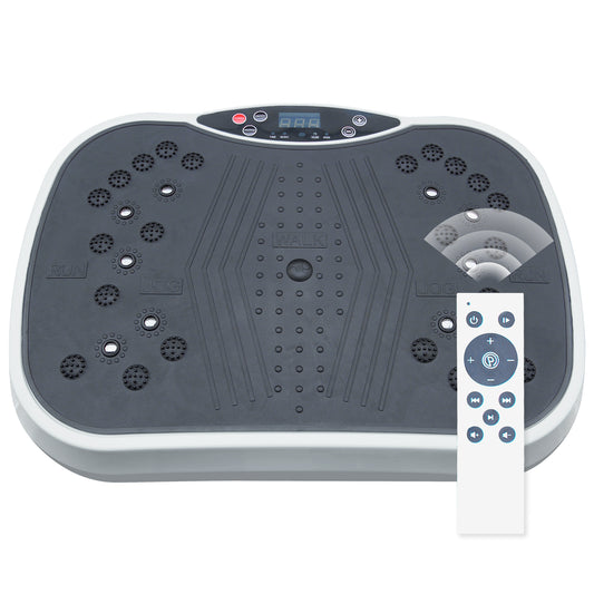 Vibration Plate Exercise Machine - Whole Body Workout Vibration Fitness Platform, Home Training Equipment for Weight Loss & Toning Grey