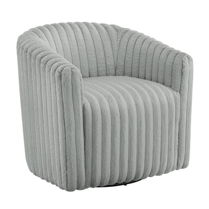 Alexa Barrel Swivel Chair - Gray