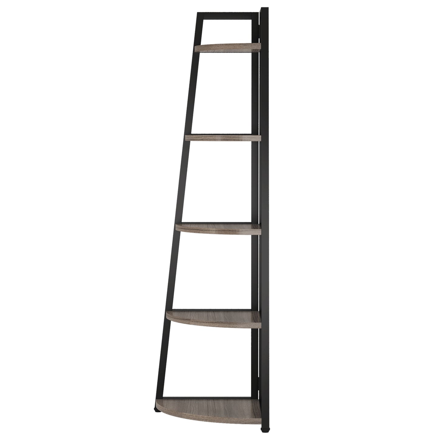 Tall 5 Tier Corner Bookshelf For Living Room