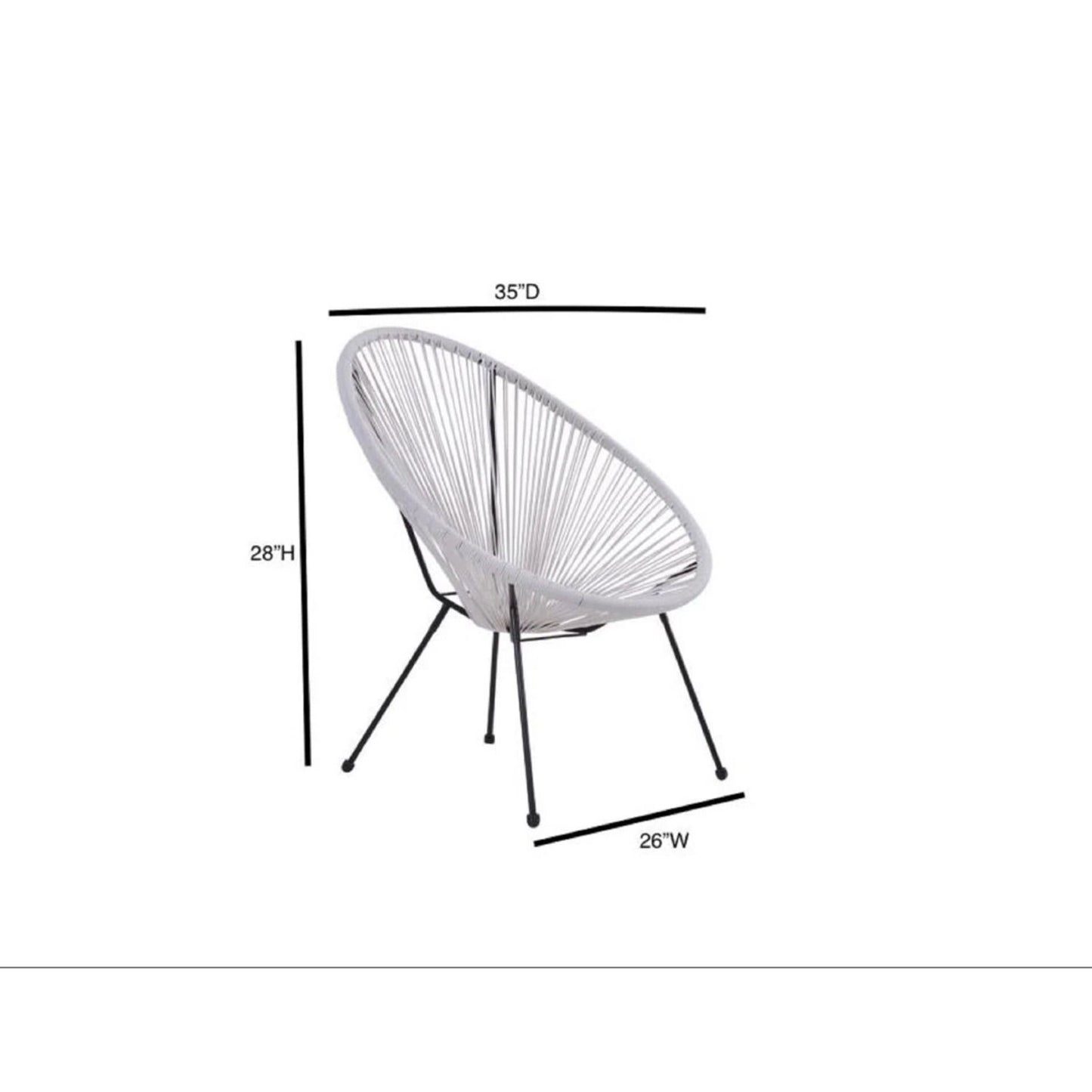 Outdoor Conversation Set With Ergonomic Lounge Chairs And Tempered Glass Table