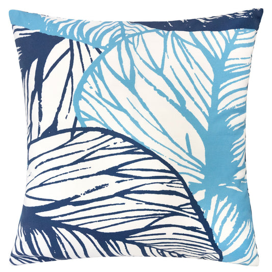 Leaf Vein Outdoor & Indoor Pillow - Indigo