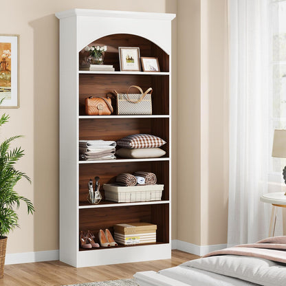 5 Tier Library Bookcase For Living Room