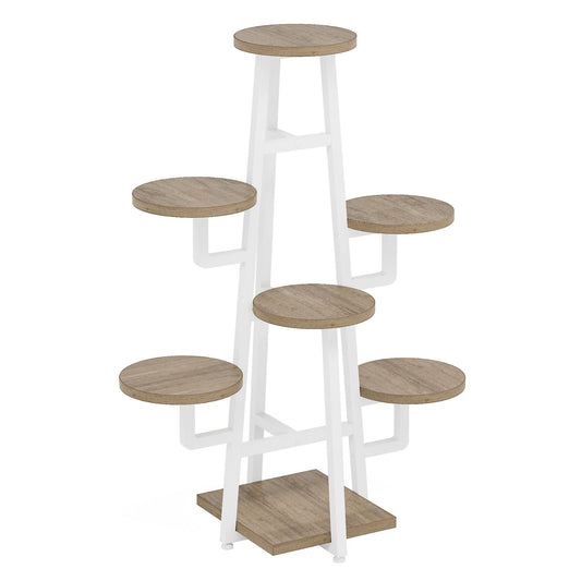 7 Tier Corner Plant Shelf With High Low Design For Living Room
