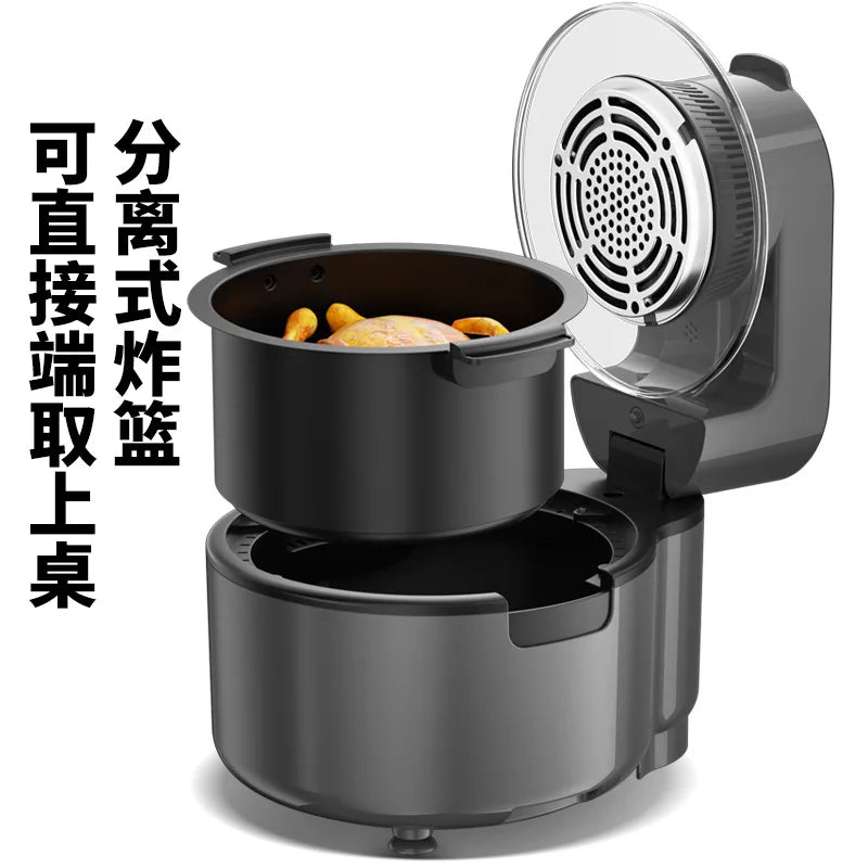 Air Fryer Household Intelligent Visual Deep Frying Pan Multi-Function Large Capacity Oil-Free Deep Frying Pan Chips Machine Oven