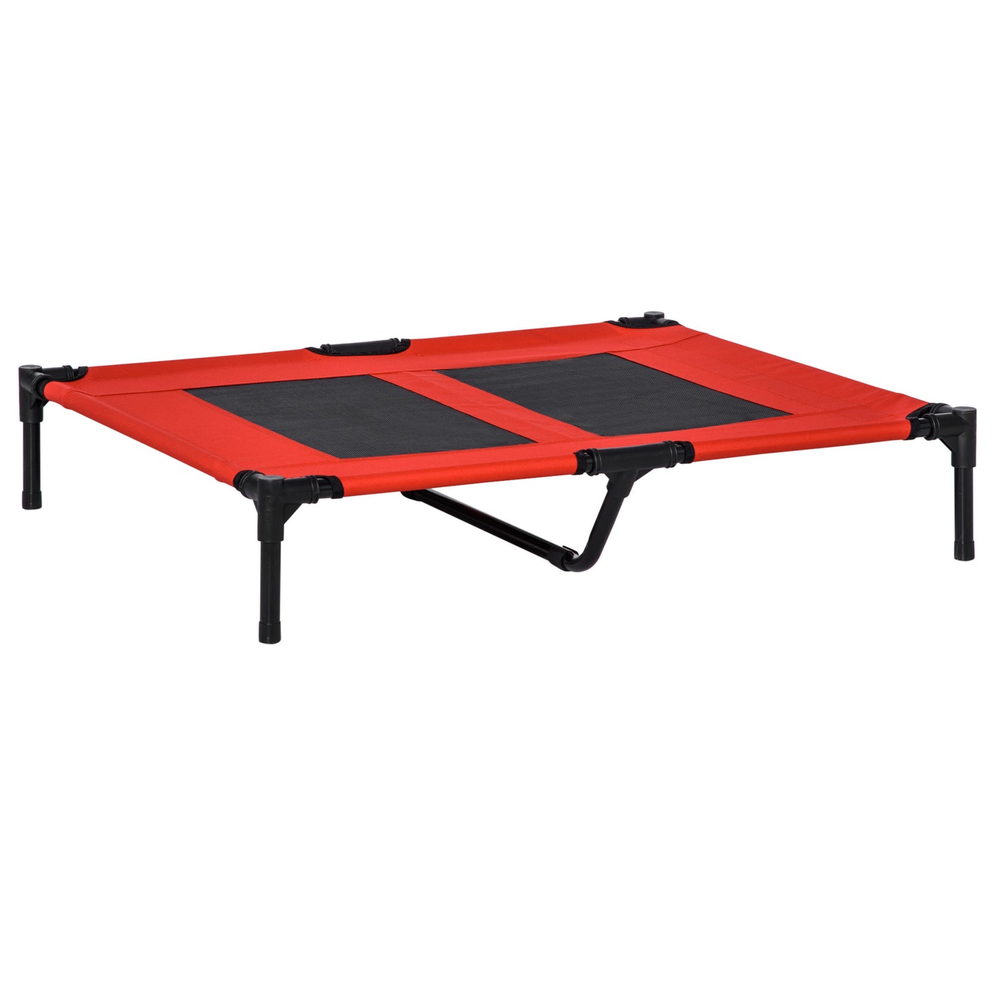 PawHut 36' x 30' Elevated Cooling Summer Dog Cot Pet Bed With Mesh Ventilation - Red