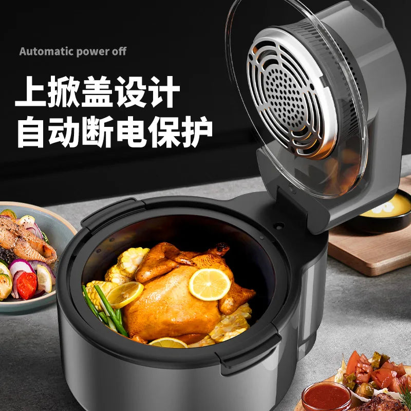 Air Fryer Household Intelligent Visual Deep Frying Pan Multi-Function Large Capacity Oil-Free Deep Frying Pan Chips Machine Oven