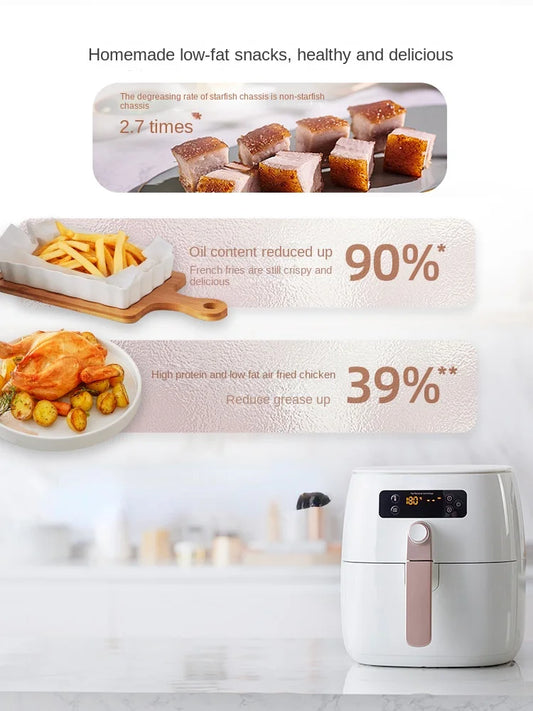 Air fryer new oil-free electric fryer household fully automatic multifunctional 4.5L large capacity HD9741