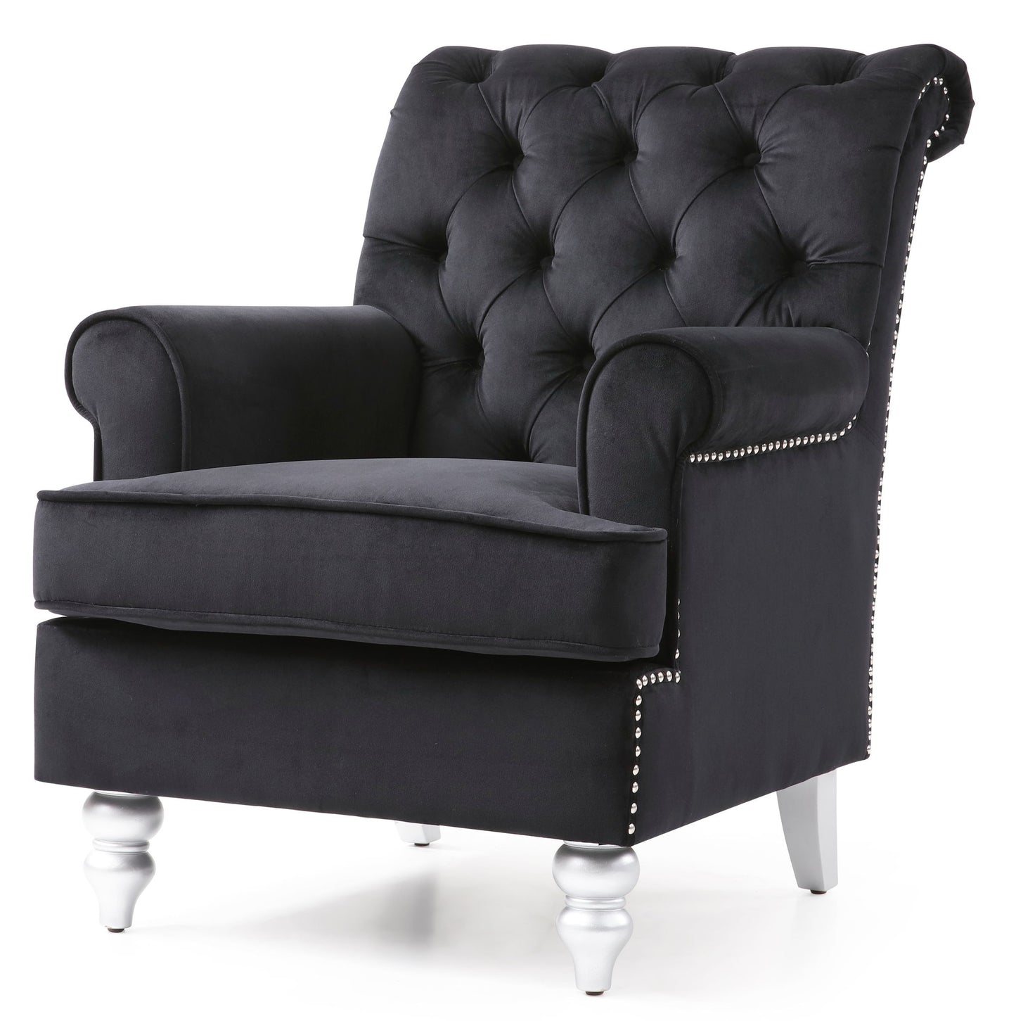 Elegant Round Arm Traditional Chair