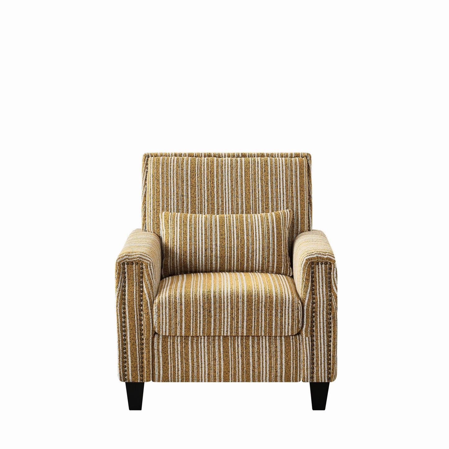 Accent Chair With Arms, Comfy Armchair For Living Room - Yellow