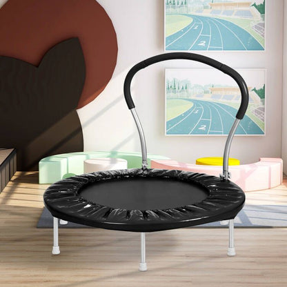36' TRAMPOLINE WITH HANDLE(BK)-METAL