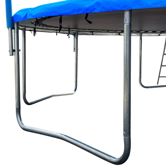 (parts)16FT Trampoline for Adults & Kids with Basketball Hoop, Double-sided cover,Outdoor Trampolines w/Ladder and Safety Enclosure Net for Kids and Adults