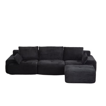 Compressed Sofa, Large Sectional Couches For Living Room - Black