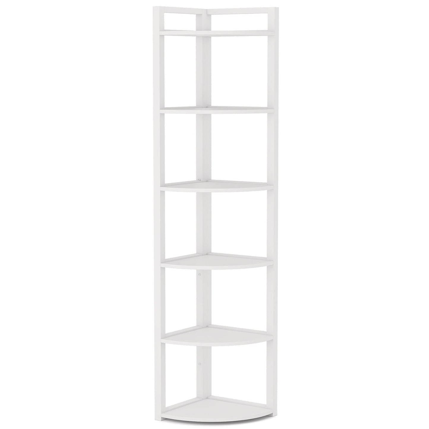 Tall 6 Tier Corner Bookshelf For Living Room